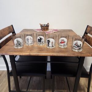 Norman Rockwell Illustrated Glass Tumbler Set